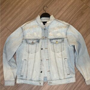 Blue Lightweight Denim Shirt Jacket Classic Fit